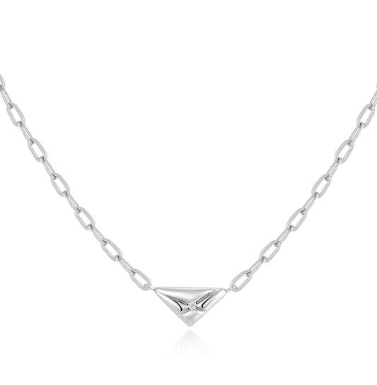  Sunshine Chaser - Silber / Rhodiniert - Zirkonia - 45cm